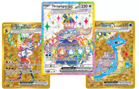 Pokémon TCG: Terapagos promo kaarten + 1 magnetic 3-card protector