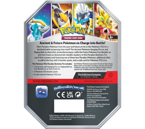 Pokémon TCG: Paradox Destinies Ex Tin: Iron Crown EX